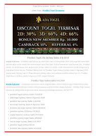 Check spelling or type a new query. Prediksi Togel Akurat Sydney Sabtu 4 Agustus 2018