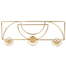 Kapstok Met 3 Haakjes Van Verguld Metaal Op Maisons Du Monde Snuffel Tussen De Meubels En Decoratievoorwerpen En Doe Een Maximum Aa Attaccapanni Metallica Oro