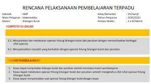 Perangkat pembelajaran matematika kelas 7 k13 2021/2022 lengkap, download administrasi guru mtk kelas vii smp/mts semester 1 & 2 revisi . Rpp Daring Matematika Kelas 7 Semester Ganjil Kurikulum 2013 Tahun Pelajaran 2020 2021 Didno76 Com