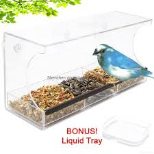 Refrain from cleaning your windows bird collisions increase dramatically when windows are sparkly clean. Large Window Bird Feeder W Bonus Water Tray Yyb China Manufacturer Pet Supplies Entertainment Products Diytrade China