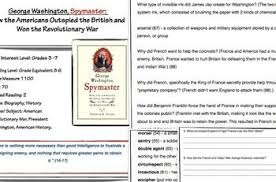 George Washington Spymaster Lesson Plan Novel Guide American History N Science Lesson Plans Elementary American History Lesson Plans Middle School History