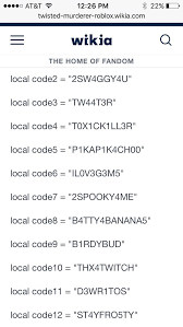 Codes are small rewarding feature in murder mystery 2, similar to promos , that allow players to enter a small portion of writing in their inventory and upon doing so, the player may receive a reward such as a knife, gun, or even a pet. Hayden Schrader Forrealcodes Twitter