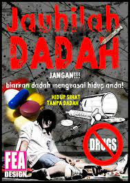 Give me ideas on what to draw in anti dadah poster!! Kempen Anti Dadah