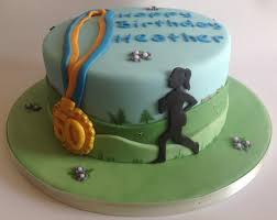 Black and white themed cake designs would be perfect for a man's 50th birthday party. The Cake Farm A Running Themed Birthday Cake Facebook