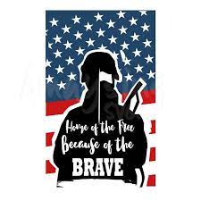 Home Of The Free Because Of The Brave Svg Military Svg Svg Etsy Patriotic Svg Military Svg Fathers Day Svg