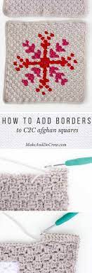 How To Add A Border To A C2c Afghan Block Detailed Photo Tutorial Crochet Square Patterns Crochet Edging Crochet Borders