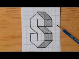 All that you need is paper, pencils and crayons. Simple 3d Drawing Letter S How To Draw Easy Art For B