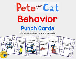 Pete The Cat Behavior Punch Cards For Positive Classroom Management