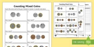 Through these worksheets, your child will come to better understand change, financial denominations, addition, and subtraction. Money Coins Ks1 Currency Activities Resources