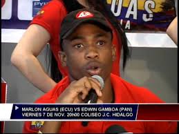 Marlon Aguas defenderá el título sudamericano de box ante Edwin Gamboa