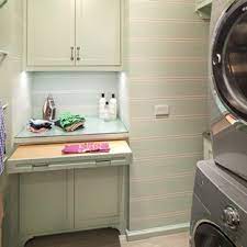 Made from durable plastic, quickly and easily assembled. Pull Out Folding Table Laundry Room Ideas Houzz