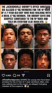 Jacksonville Gang Arrests: Justice for 7-Year-Old Boy