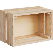 Caisse A Monter Home Box Pin L 38 4 X P 25 6 X H 16 5 Cm Astigarraga Boite De Rangement Caisse Et Rangement Mural Cuisine
