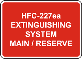 Hfc 227ea System Main Reserve Sign B1915