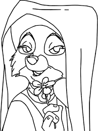 Nice Maid Marian Fox Robin Hood Character Coloring Page Maid Marian Robin Hood Animal Kingdom Disney