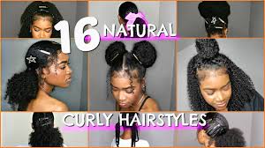 natural curly hairstyles buns
