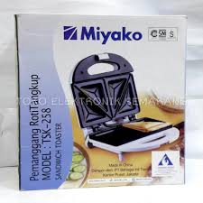 Advance t 8866 toaster pemanggang roti terbaru agustus 2021 harga murah kualitas terjamin blibli. Miyako Tsk 258 Pembuat Sandwich Alat Pemanggang Roti Bakar Tangkup Murah Shopee Indonesia