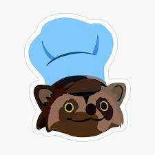 Get My Art Printed On Awesome Products Support Me At Redbubble Rbandme Https Www Redbubble Com I Sticker Raccoon Chef Overcooked S In 2021 Sticker Art Art Raccoon