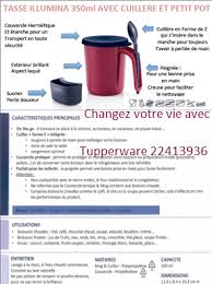 Tasse Illumina Cuillere Petit Pot Tupperware