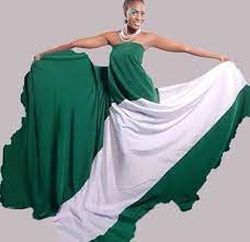 Happy 56th Independence Day Flag Dress Nigerian Flag Kids Designer Dresses