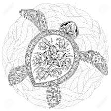 B is for box coloring page. Coloring Book For Adults Coloring Page Turtle With Different Royalty Free Cliparts Vectors And Stock Illustration Image 101687456