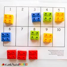 10 frames math with legos activities for preschoolers