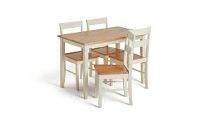 Modern dining room furniture gives us space to connect, taking a break to break bread. Buy Habitat Chicago Solid Wood Table 4 Two Tone Chairs Dining Room Sets Habitat