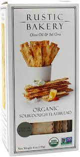 Rustic bakery flatbread olive oil and sea salt. Rustic Bakery Olive Oil Sel Gris Organic Sourdough Flat Bread Shop Crackers Breadsticks At H E B