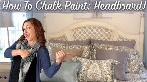Go over the edges and corners. Trash To Treasure Headboard Makeover With Chalk Paint Diy Distressed Finish For Beginners Youtube