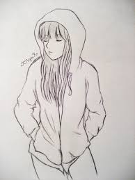 Hoodie Girl By Xxtaiyouxx On Deviantart Girl Drawing Girl Drawing Easy Girl Drawing Sketches