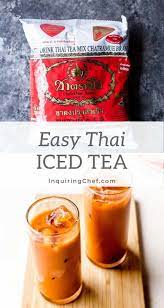 How To Make Authentic Thai Iced Tea Just Like They Serve In Bangkok Thai Tea Recipes Tea Recipes Coffee Recipes