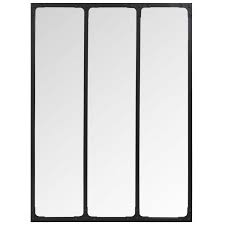 Miroir Triptyque En Metal Noir 60x80 Maisons Du Monde Miroir Triptyque Metal Noir Miroir