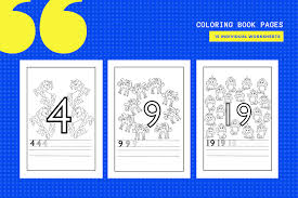 A fun coloring page with the numbers 1 to 20. 1 20 Unicorn Number Colouring Pages Graphic By Marinovadesigns Creative Fabrica