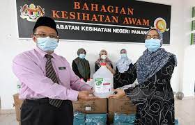 Pejabat timbalan pengarah kesihatan negeri (perubatan) cawangan amalan perubatan & medikolegal. Uiam Sumbang Pensanitasi Tangan Ppe