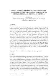 Maybe you would like to learn more about one of these? Pdf Model Pembelajaran Pesantren Kilat Dalam Menanamkan Nilai Nilai Moralitas Pada Siswa Sekolah Menengah Pertama Di Salatiga Journal Inferensi Iain Salatiga Academia Edu