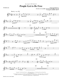 Mit suchmaschine für noten im internet, noten zum herunterladen und cantorion freie noten und konzertangebote kostenlos. The Rascals People Got To Be Free Arr Kirby Shaw Bb Tenor Saxophone Sheet Music Pdf Notes Chords Oldies Score Choir Instrumental Pak Download Printable Sku 412715