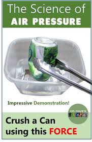 Air Pressure Crushing A Can Air Pressure Science Physical Science