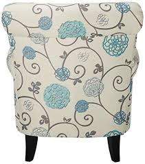 Shop for floral accent chair online at target. Christopher Knight Home Roseville Blue Floral Accent Lounge Chair Decorative Club Chair In Blue Flower And Vines Pattern Beachfront Decor