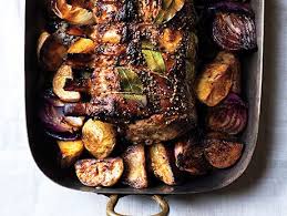 Cider Brined Pork Roast With Potatoes And Onions Recipe Pork Roast Pork Pork Recipes