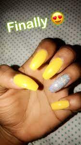 Pinterest Oddlyunique4 Glitter Nails Acrylic Silver Glitter Nails Yellow Nails