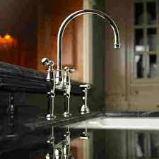 This original style is a nod to how faucets were at the beginning of last century, when the faucet connected directly to the exposed pipes. Rohl U 4719l Stn 2 Perrin Rowe Georgian Era Bridge Faucet With Sidespray Qualitybath Com