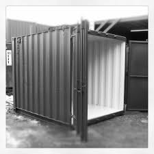 Black White Baby 10ft Shipping Container Conversion For Furniture Storage Complete With Special A Container Conversions Shipping Container Storage Storage