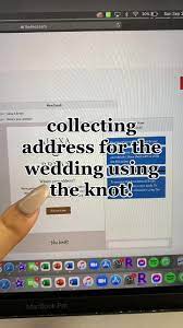 How to Easily Collect Addresses for Your Wedding Using The Knot | TikTok