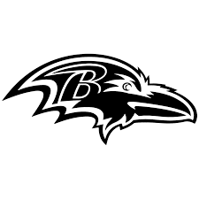 Baltimore Ravens Logo Black And White Baltimore Ravens Vinyl Sticker In 2020 Car Decals Vinyl Vinyl Decal Stickers Vinyl Decals