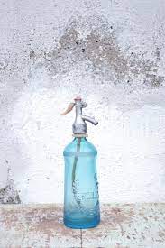 Seltene Soda Seltzer Flasche Kleine Halbe Liter Blau Seltzer Etsy