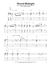 Round Midnight Guitar Tab By Thelonious Monk Other In 2019