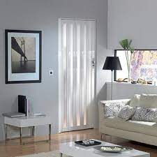 porte accordeon vitree grosfillex larya pvc blanc 205x84cm vouwdeuren thuisdecoratie binnendeuren