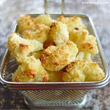 Almond Flour Cauliflower Popcorn Vegan Keto Oil Free Power Hungry Recipe Cauliflower Popcorn Vegetable Snacks Almond Flour