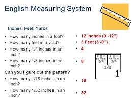 One yard equals 3 feet or 36 inches, and one mile equals 5,280 feet. Measurement Gtt Unit 7 Green Architecture 2012 Project