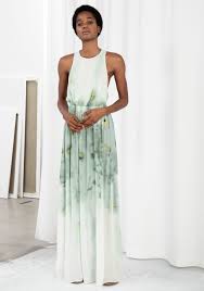 Semi Sheer Watercolour Maxi Dress Watercolour Print Maxi Dresses Other Stories Maxi Dress Sheer Maxi Dress Beautiful Outfits